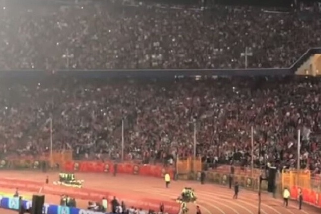 فيديو- جماهير منتخب مصر تهتف لفلسطين