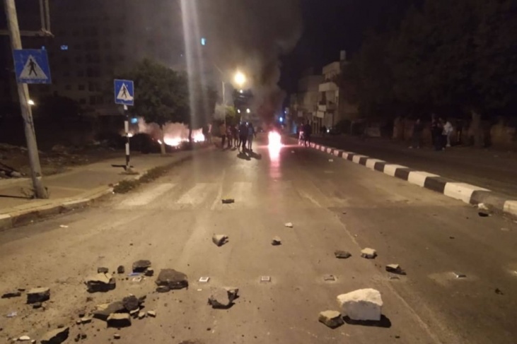 اصابة شاب برصاص الاحتلال في شارع عمان بنابلس
