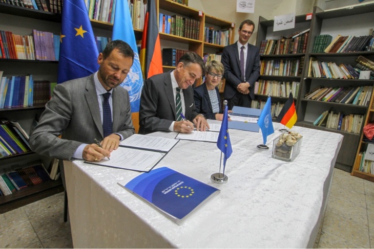 الاتحاد الأوروبي وألمانيا يوقعان اتفاقيات للتبرع في مدرسة إناث القدس