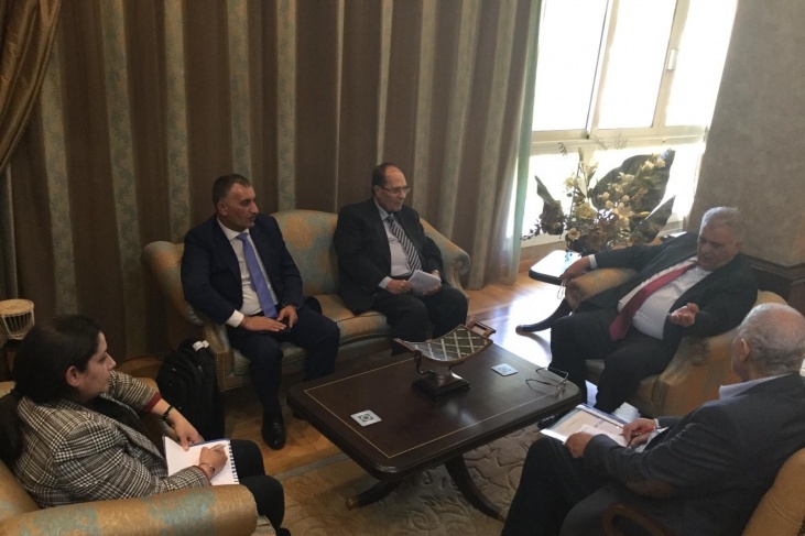 م. غنيم يلتقي الرئيس والامين العام للمجلس العربي للمياه