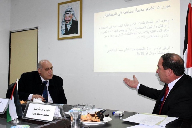 كميل وأبو جيش يبحثان ترتيبات وضع خطة للعناقيد التنموية في سلفيت