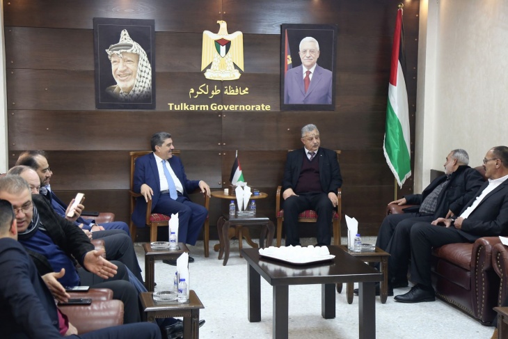 محافظ طولكرم يستقبل وكيل وزارة الداخلية يوسف حرب