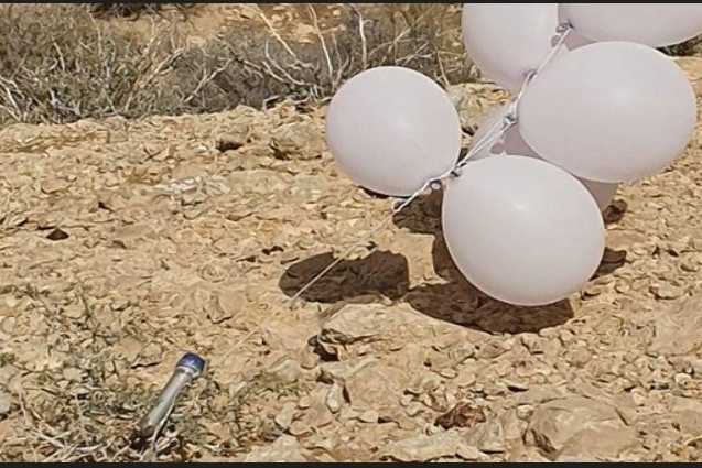 &quot;بالونات مفخخة&quot; تسقط جنوب غرب الخليل والشرطة الفلسطينية تتعامل معها