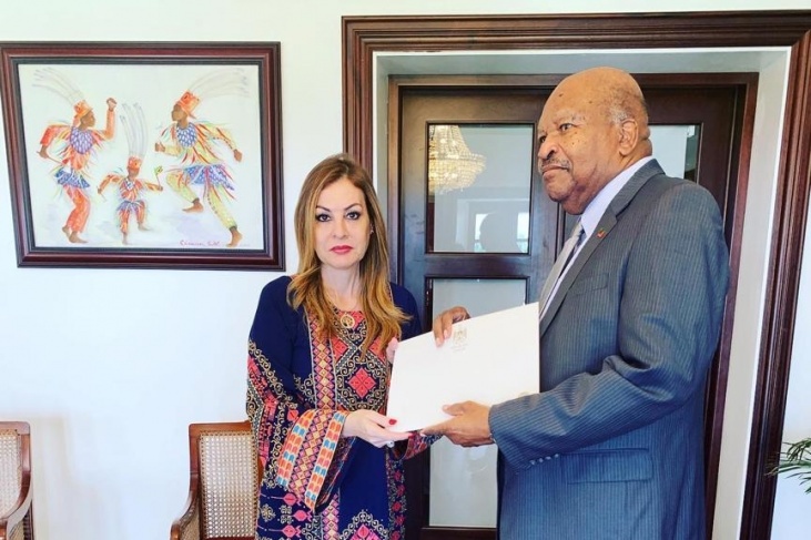 السفيرة صبح تقدم اوراق اعتمادها لسانت كيتس ونيفيس