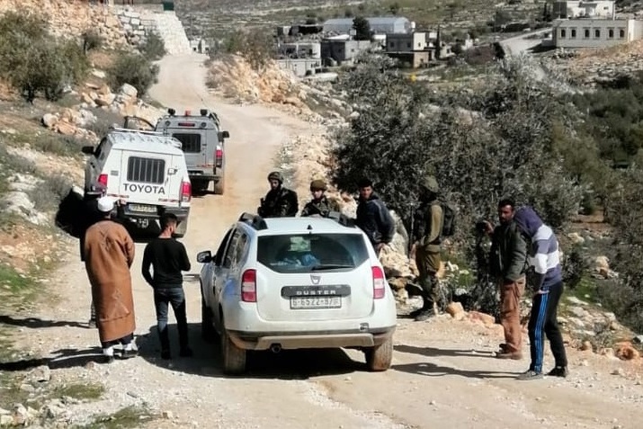 The occupation threatens to demolish a residence and a sheep barn, and pursues shepherds south of Hebron