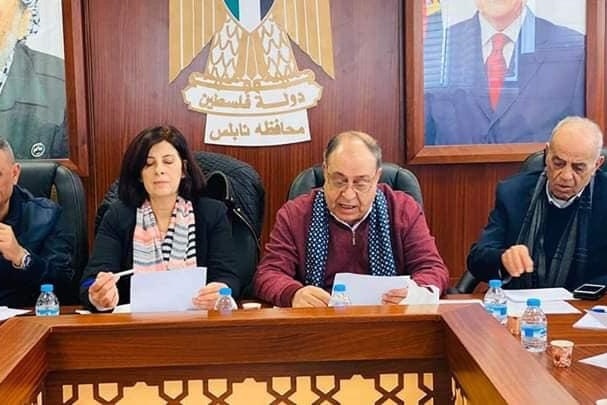 محافظ نابلس يترأس اجتماع لجنة الطوارئ